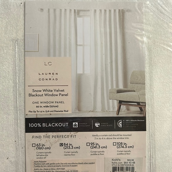 Blackout Curtains Size is 108 that I have left no 84s - Picture 1 of 1